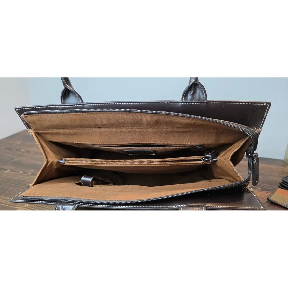 Vintage Franklin Covey Women's Purse Shoulder Bag Brown Suede‎